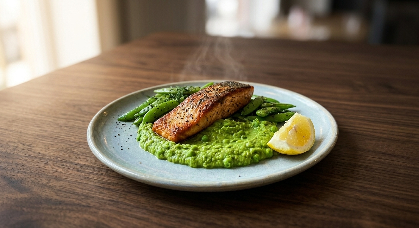 Pan-seared salmon
